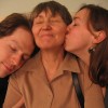23 My brother and I, with our mum sandwiched in between. April 22 2006.