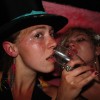 Celebrating the end of a hard summer's work, as I do - with champagne fed to me by my beautiful Wife inside a pink limo. Taken for Guerilla Science, July 26 2009.