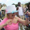 Revelers at the Paradise Gardens music festival in London, obviously enjoying the free celebration. Taken for Guerilla Science, June 20 2009.