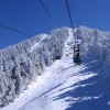 48 Going up the chair lift on the slopes of Madonna, a Vermont peak I have been skiing on since I was a child. March 16 2008.