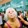 57 My "Wife" Bex at Notting Hill Carnival. (She no longer smokes.) August 24 2008.