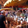 A stall brimming with freshly baked bread at London's bustling Borough Market, a cornucopia of local, organic and seasonal fare a stone's throw from Tower Bridge. Published in Plenty Magazine, October 1 2007