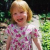 Ella My cousin Ella (3) in her garden in Brooklyn, New York. June 5 2003.