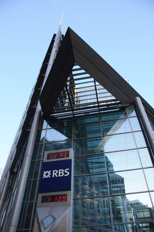 RBS headquarters in London. Photo Credit: Zoe Cormier